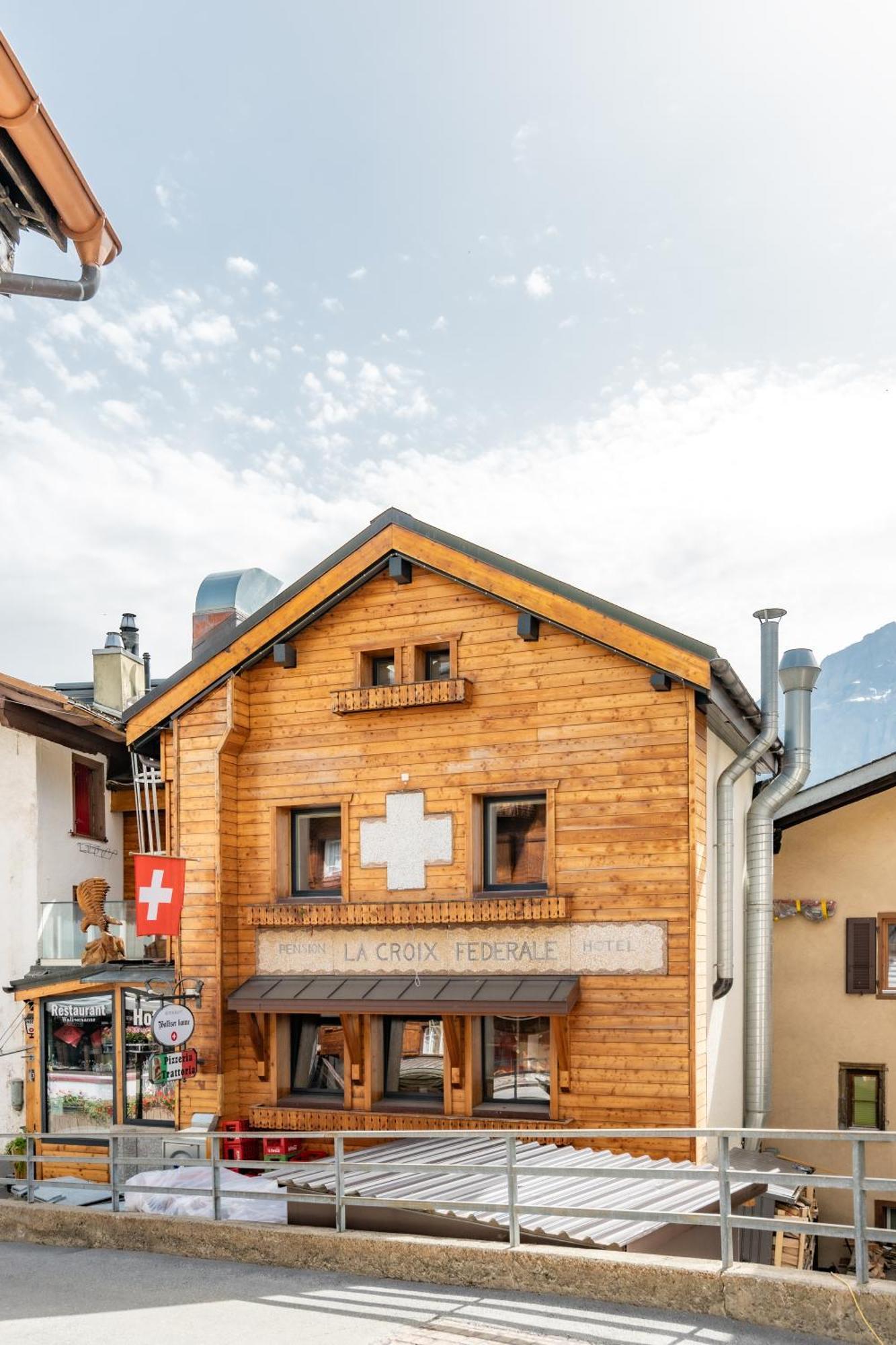 Hotel De La Croix-Federale Leukerbad Exterior photo